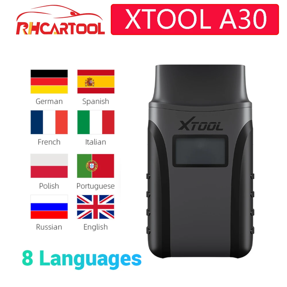 XTOOL Anyscan A30 все системы автомобильный детектор OBDII код считыватель сканер для EPB сброса масла OBD2 Диагностический Инструмент лучше, чем elm327
