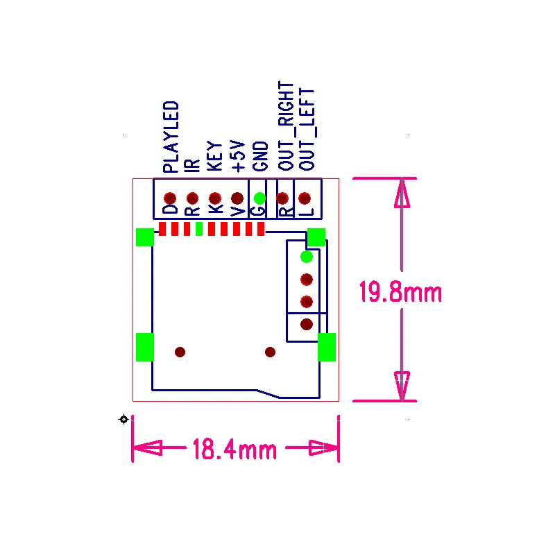 Мини M2801002 MP3 декодер плата модуль питания 3,7-5 в без потерь WAV формат печатная плата с EQ Функция MP3 аудио декодер