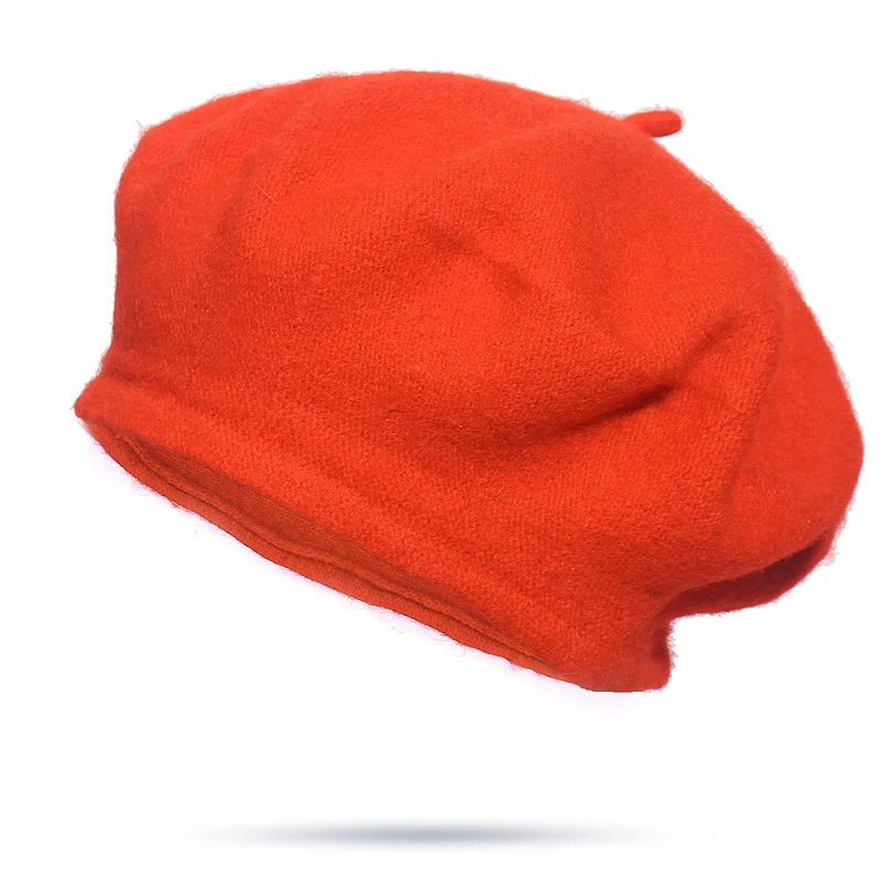  - Fashion Solid Beret Cap for Women Spring and Summer Warm Octagonal cap Berets in Women's Hat Bare Chapeu Feminino Boina Bonnet