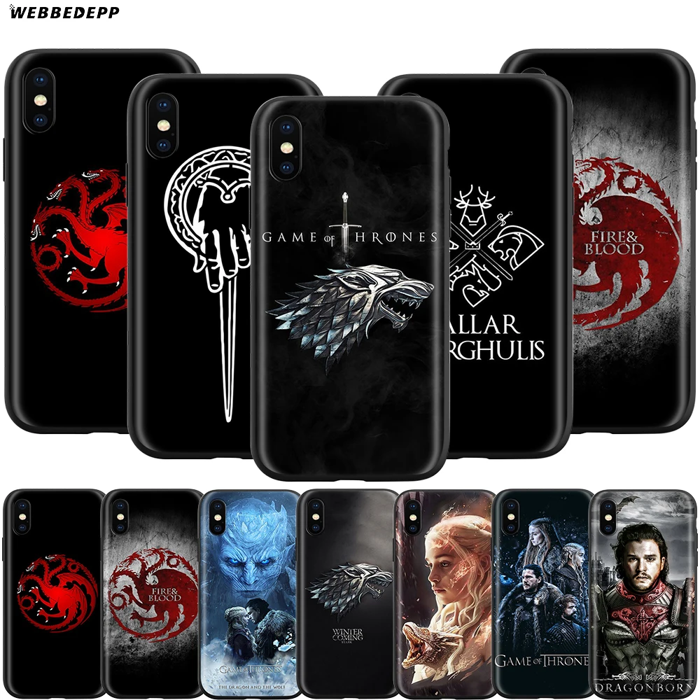 Webbedepp чехол "Игра престолов" для Apple iPhone 11 Pro XS Max XR X 8 7 6 6S Plus 5 5S SE