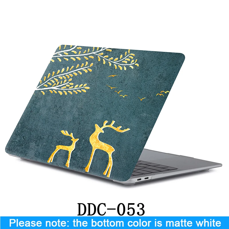 DDC-053 Чехол для ноутбука Apple MacBook Air Pro retina 11 12 13 15 для mac book NEW Pro 13,3 15,4 дюймов A1706 A1932+ крышка клавиатуры - Цвет: DDC-053