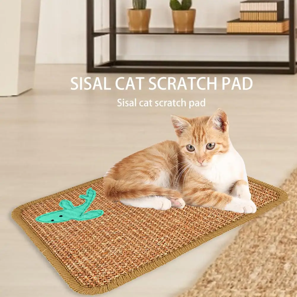 Cat Scratching Post Mat For Cats Sisal Protecting Furniture Foot Chair Protector Pad Climbing Tree Cat Scratch Pad Board