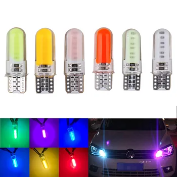 

1Pcs car Silicone Lamp License Plate Light Crystal Epoxy Light T10 W5W Width Light Side turn signal For auto Modified Light