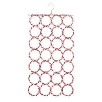 

Socks Pendants 28 Holes Tie Holder Foldable Multi-function Scarf Holder Display Hanger Paper Rattan Hanger