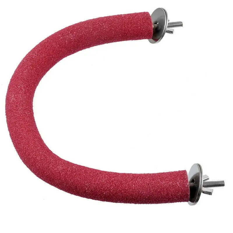 Питомец попугай Глазурь Стенд U Тип Гибкий нашест для птиц стойка игрушка шлифовальный стержень палка бар скраб станция птица клетка игрушка будги