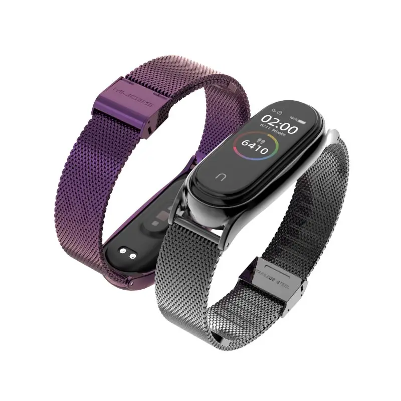 Mi jobs для mi band 4 металлический ремешок на запястье для Xiao mi 4 браслет из нержавеющей стали ремешок для mi Band 4 3 браслет на запястье умный Браслет