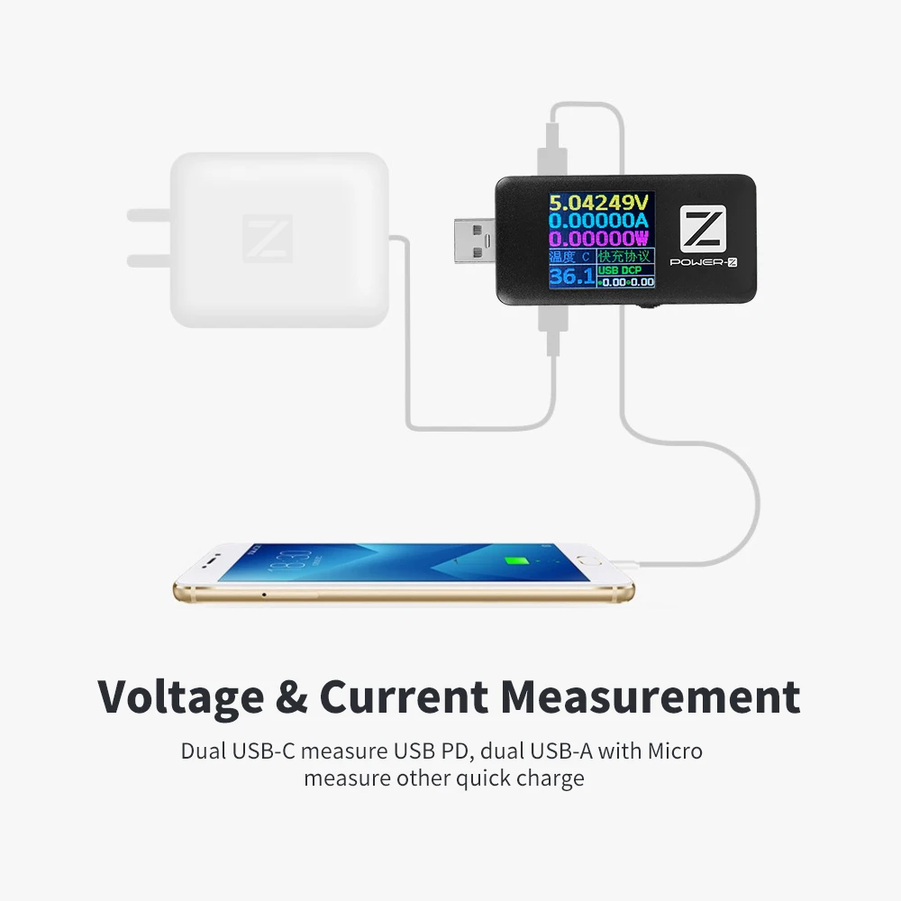 Зарядное устройство LAB power-Z PD тестер USB зарядное устройство измеритель напряжения тока power Bank детектор FL001 SUPER
