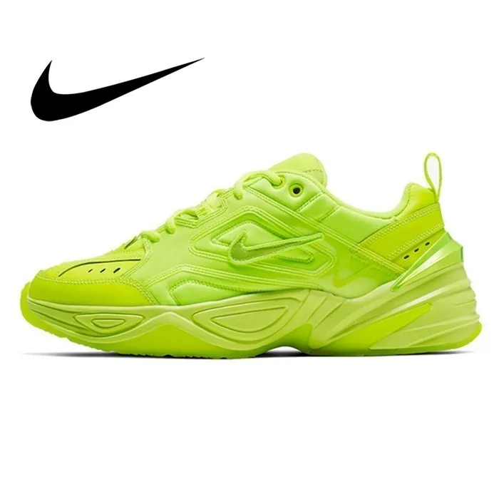 Мужские кроссовки для бега Nike M2k Tekno оригинальные флуоресцентные зеленые