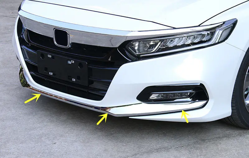 Для Honda Accord- ABS Хром передний бампер накладка покрышка для губ 3 шт