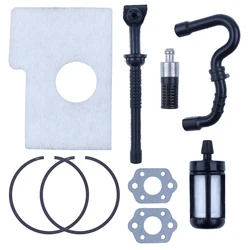 Air Carburant Filtre À Huile Tuyau de Piston Joint de Carburateur Kit Pour STIHL MS180 MS170 018 017 MS 170 180 Tronçonneuse Partie 