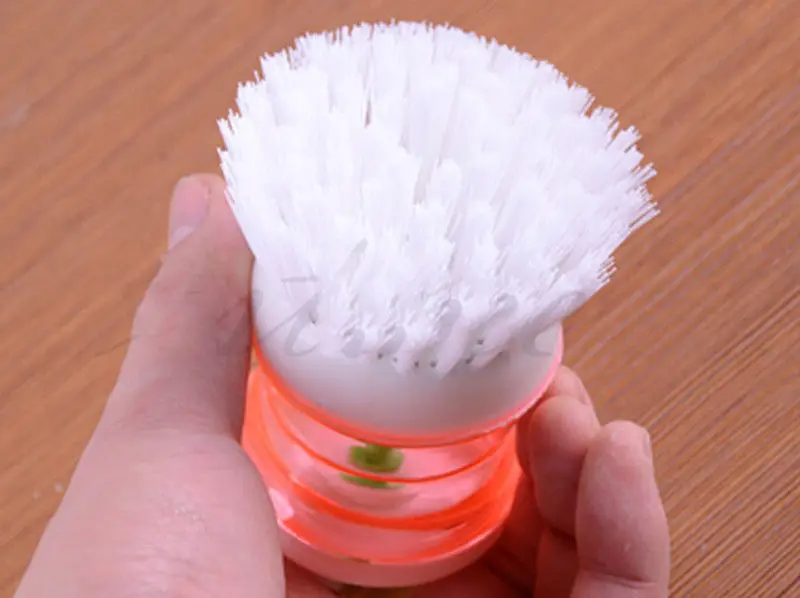 Инструмент щетка для мытья посуды пластиковая кухонной ладони очиститель горшка