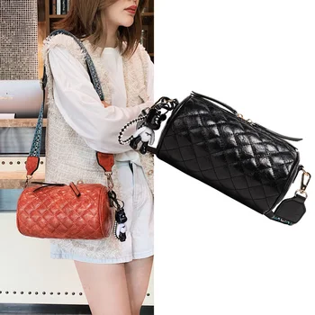 

Fashion Women Messenger Bags Drum Shape Crossbody Bags For Women 2020 Luxury Pu Leather Shoulder Bag Ladies Designer Handbags