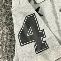 Polos décontractés brodés en coton avec col et couronne, chemise de skateboard, haut mignon, nouveauté 2021, 7, 4 étoiles, 046 6