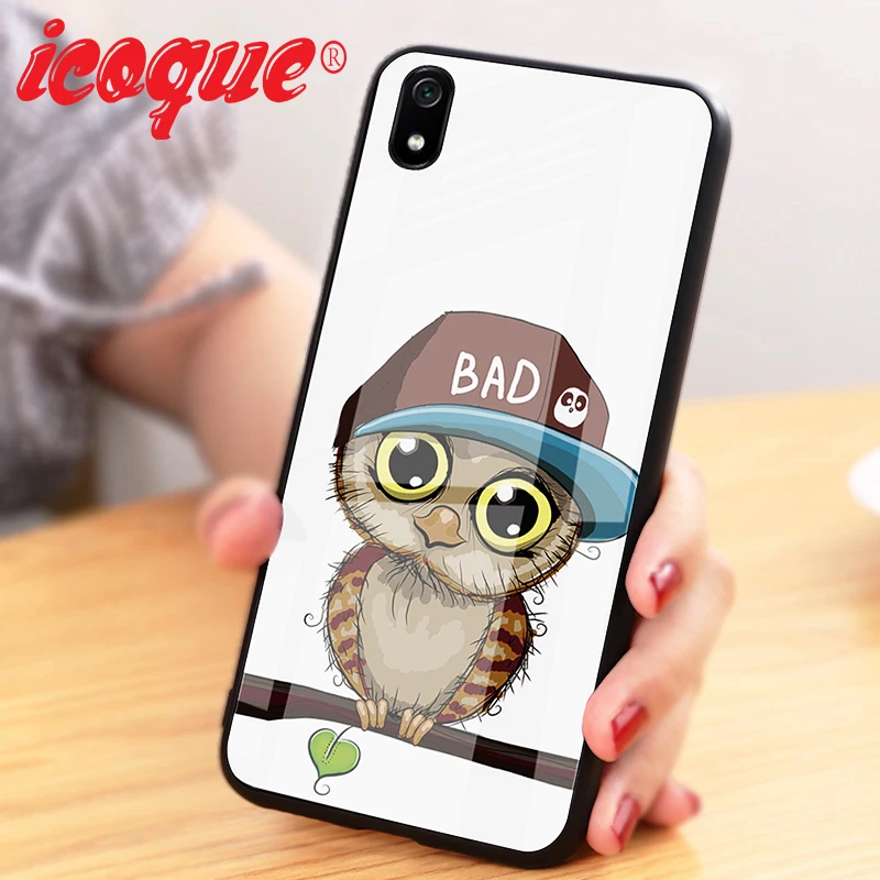 Окрашенный чехол из закаленного стекла для Xiao mi Red 7A 7 Note 6 5 K20 Pro Plus Xiaomi A2 8 Lite 9 A1 5X 6X x
