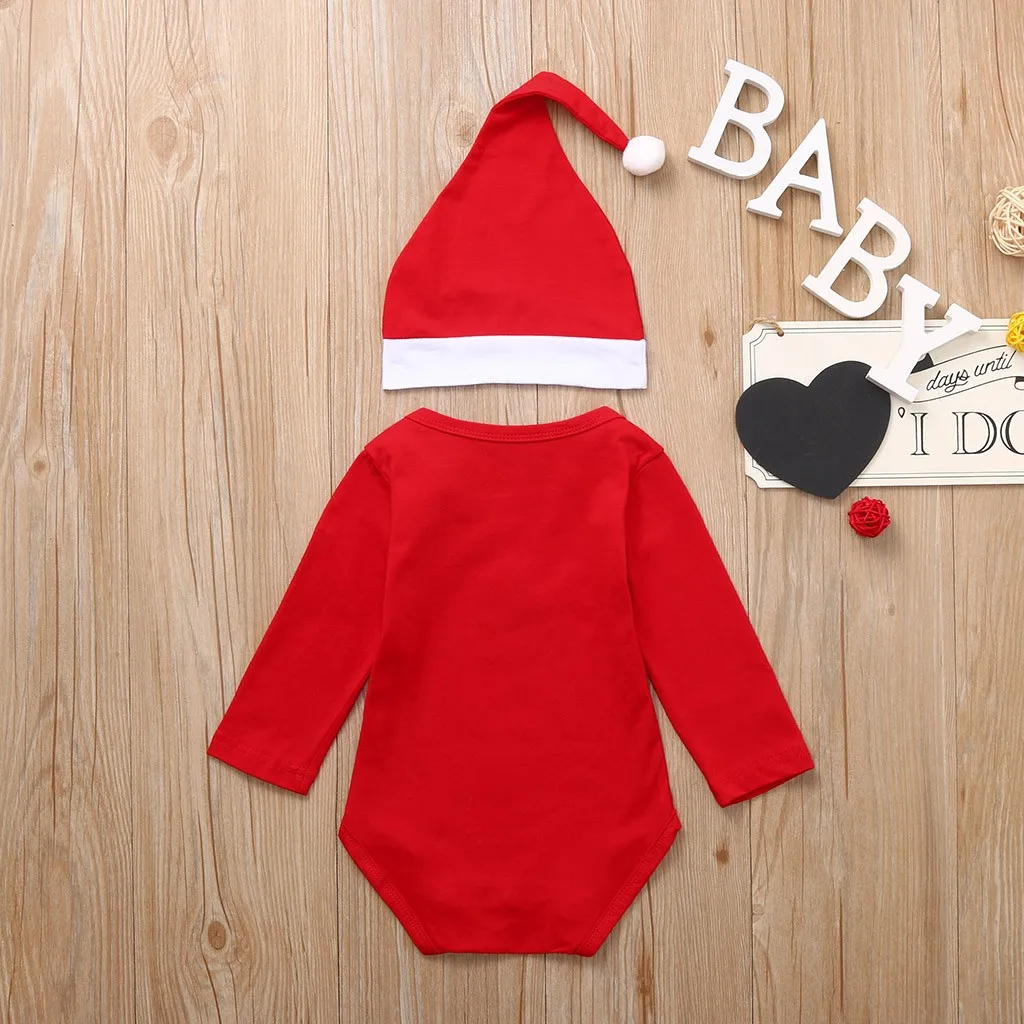 Рождественские боди для малышей, комбинезон с рисунком снеговика+ шляпа, комплект одежды, костюм, одежда для новорожденных, для детей от 6 до 24 месяцев