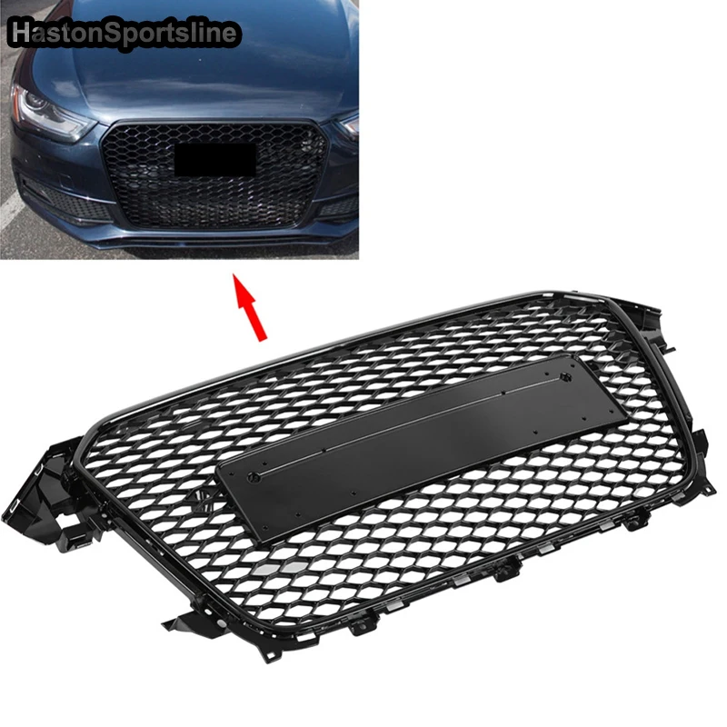 А4 S4 S-line Honeycomb ABS автостайлинг Внешние детали Передняя сетка решетка для Audi A4 B8.5