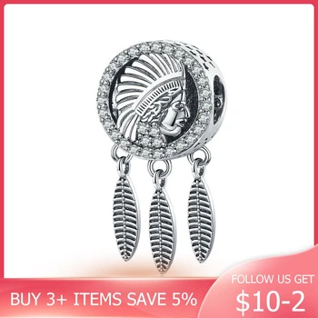 

CodeMonkey Genuine 925 Sterling Silver Exotic Totem Dream Catcher Vintage Charms fit DIY Bracelets Sterling Silver Jewelry C1099