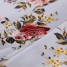 Шелковая ткань шириной 114 см 14 мм натуральный шелк крепдешин ткань Telas тканевое платье рубашка юбка Материал настоящий Материал печать