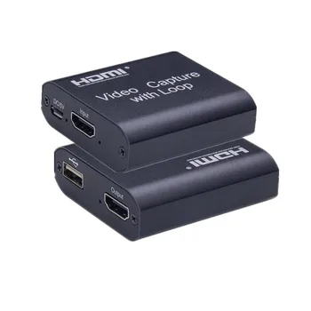 

1080P 4K Video Capture Card HDMI USB 2.0 Video Capture Card Dongle Game Record Live Streaming Broadcast Local Loop Out