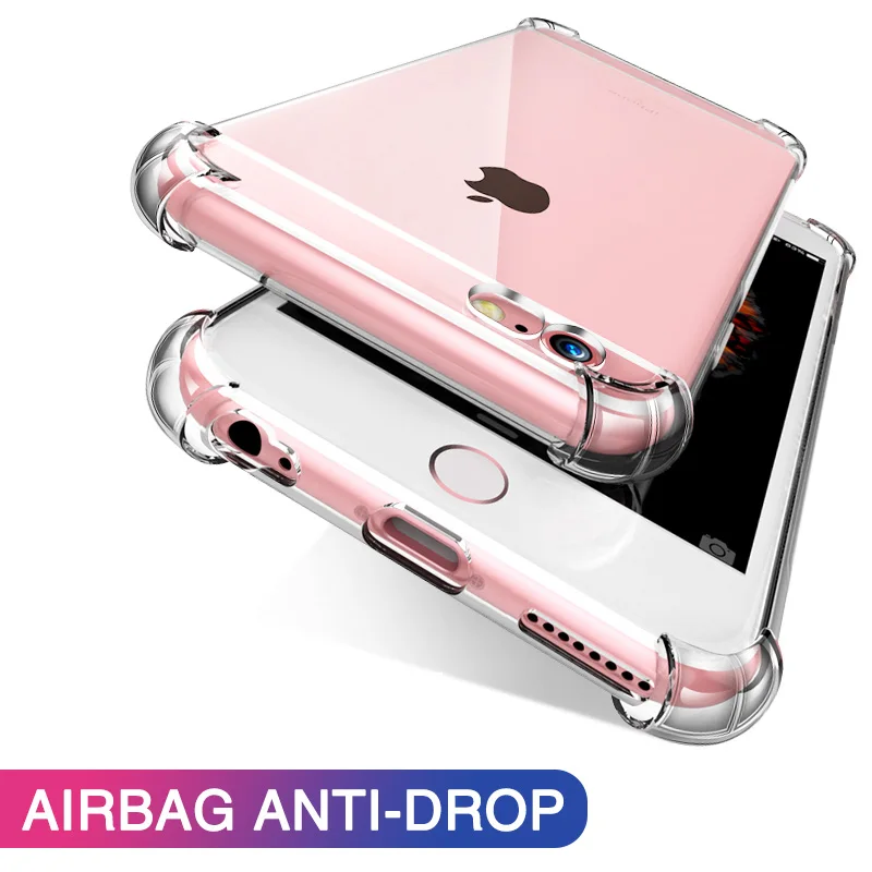 Мягкий прозрачный силиконовый чехол для iPhone 7 8 6 6S Plus 7 Plus 8 Plus XS Max XR 11 противоударный прозрачный TPU чехол для iPhone 7 Чехол
