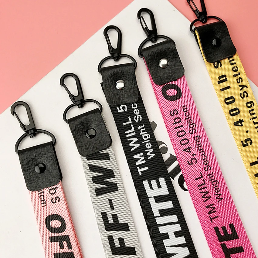 Off White брелок лента porte clef чехол для телефона llaveros sleutelhanger chaviro portachiavi сумка Шарм |