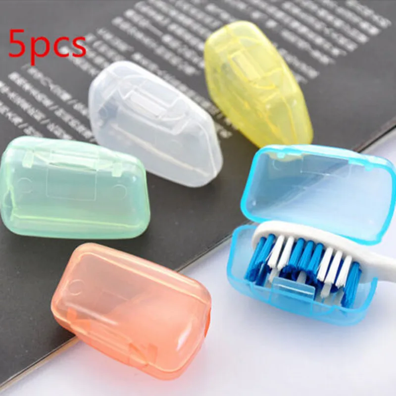 

5PCS Applied Camping Toothbrush Head Holder Box Protect Brush Cap Case Cover