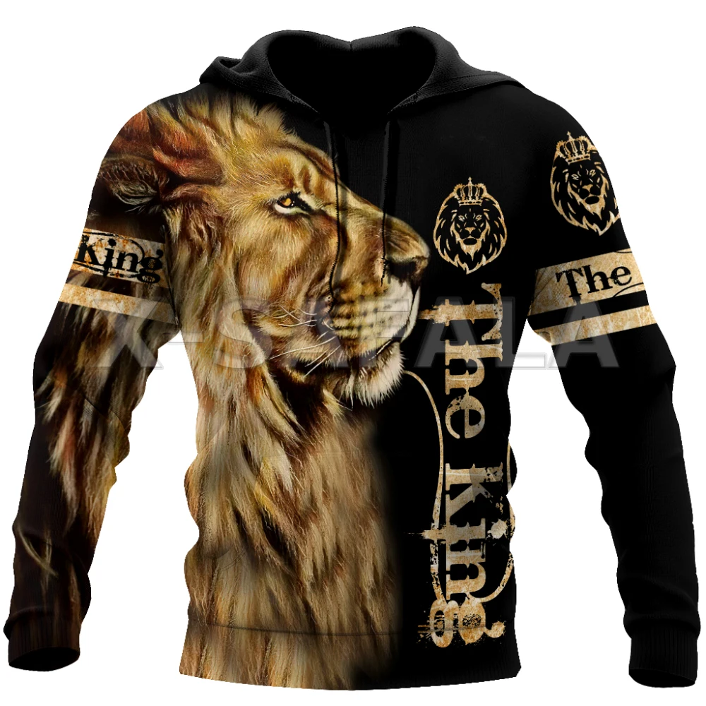 

Hunting The King Lion Animal 3D All Print Hoodie Man Women Harajuku Outwear Zipper Pullover Sweatshirt Casual Unisex Jacket-3