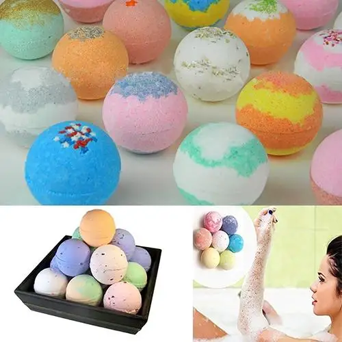 

1Pc Random Color Bath Bomb Essential Oil SPA Relax Bath Fizzy Wedding Favor Gift Anti-fatigue Skin Care