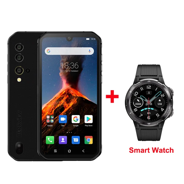 BV9900 Black Kit Blackview BV9900 Helio P90 Восьмиядерный 8 ГБ+ 256 ГБ IP68 прочный мобильный телефон Android 9,0 48MP Quad задняя камера NFC Смартфон - Цвет: BV9900 Black Kit