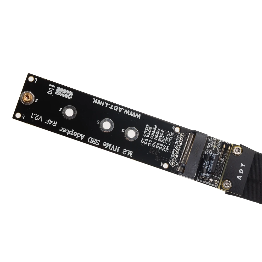 M.2 nvme m chave ssd extensão cabo