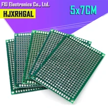 5 шт. 5x7 см 5*7 двухсторонний Прототип PCB diy универсальная печатная плата igmopnrq