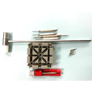 

Watch Strap Chain Pin Remover Set Watch Repair Set Watch Strap Tool Hammer Watch Tool Watchmaker Set 11pcs
