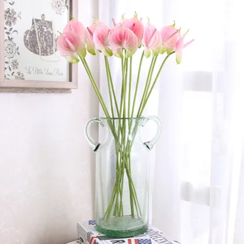 

10pcs/lot Simulation Mini Anthurium Small Fresh Anthurium and Calla Lily Feel Flower Home Decoration Table Flower