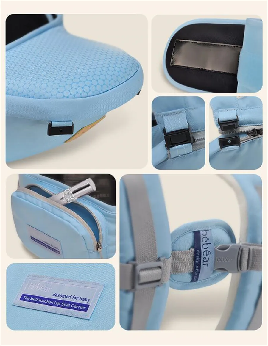 Bebear Baby Carrier Z02 0-30 месяцев, Удобный слинг для младенцев, рюкзак, Hip Seat слинги для младенцев, эргономичный Детский пояс