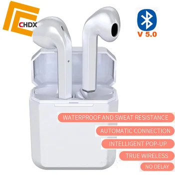L21 bluetoothヘッドセットtws5.0ヘッドセットステレオサポートsiri音声アシスタント。IPX7防水レートios 7と互換性とandroid