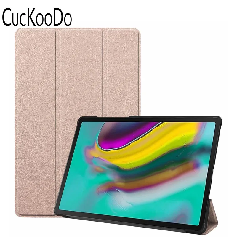 Для Samsung Galaxy Tab S5e 10,5 ''чехол ультра тонкий легкий умный корпус стоящий чехол для Galaxy Tab S5e 10,5 дюймов T720 T725 - Цвет: Golden