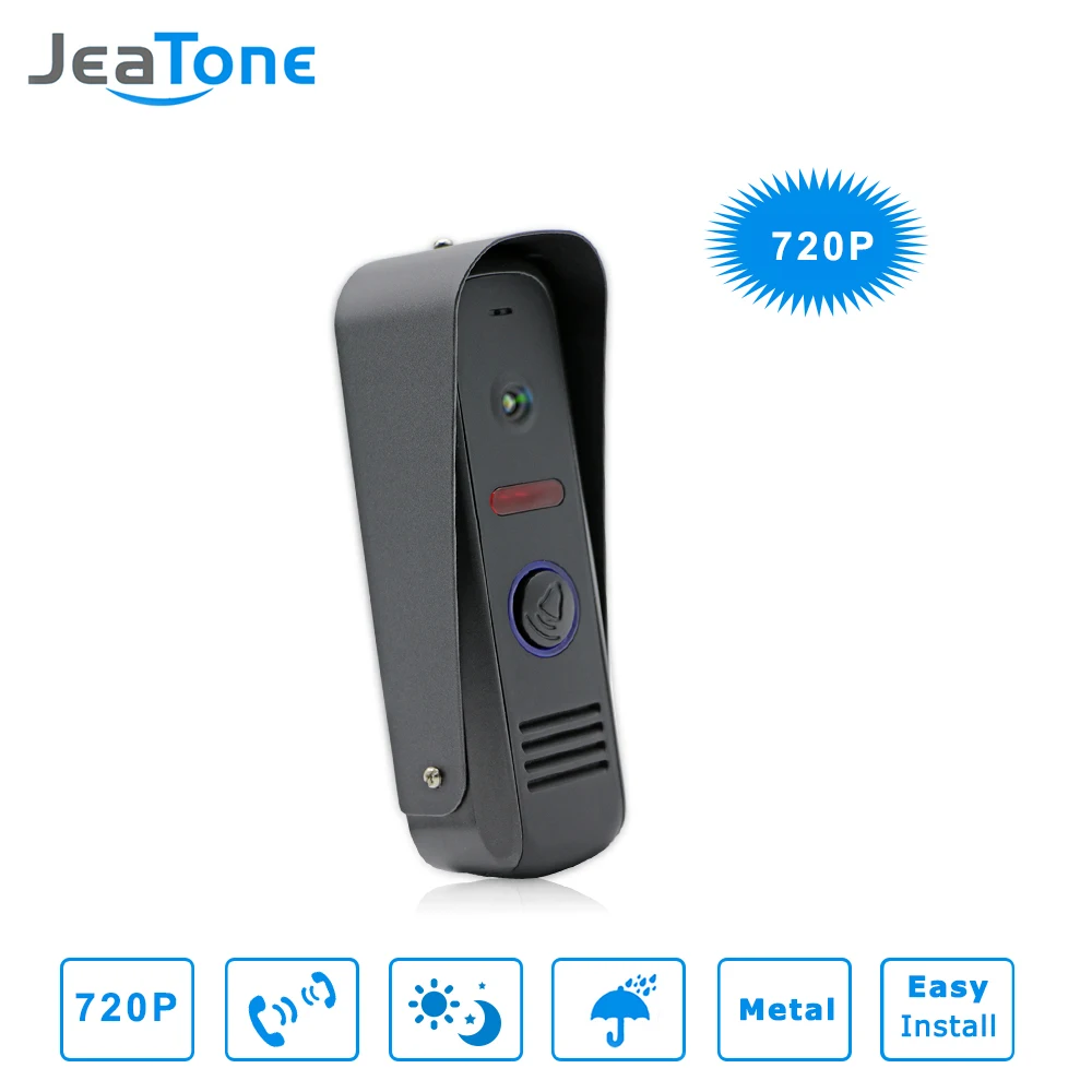 WiFi Smart JeaTone видео домофон дверной звонок Система дверной динамик 720P AHD панель вызова+ 7 дюймов HD монитор+ 720P AHD камера