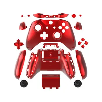 

New Bright Plating Gamepad Case Cover For Xbox One Slim Handle Shell With 2pcs Joystick buttom Replacement Game Accessories