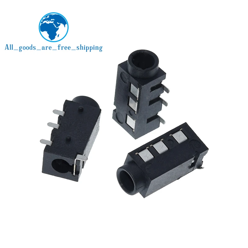 10 шт. 3 5 для наушников аудиоразъем PJ-320D 4 pin SMD MP3 аксессуары PJ320D | Электронные