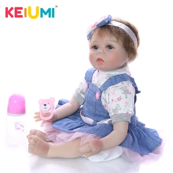 

KEIUMI Reborn Baby Doll 55cm bebe reborn Doll Simulation Baby soft body for kids gifts Factory Direct Supply Dropshipping