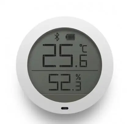 Xiaomi Mijia BT4.0 беспроводные смарт-электрические цифровые часы для помещений и улицы гигрометр термометр ЖК-измерения температуры инструменты - Цвет: Black