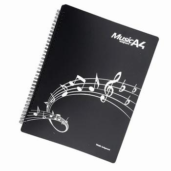 

Music Score Folder Band Folder Musician Folder Writing Spiral Mounted American Letter A4 Size 20 Sleeve 40 Pages