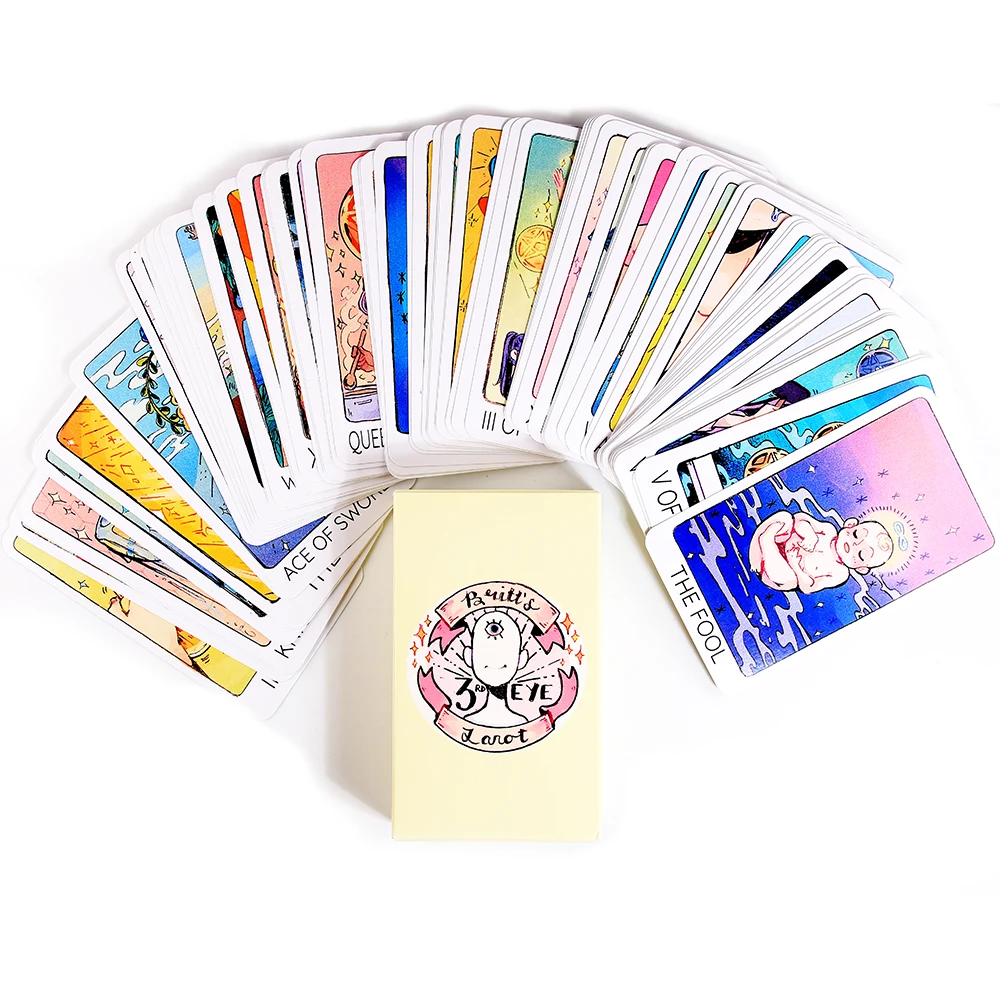 Britt'S Third Eye Tarot Britts Third Eye Tarot Deck wih Guidebook Card Game Board 6