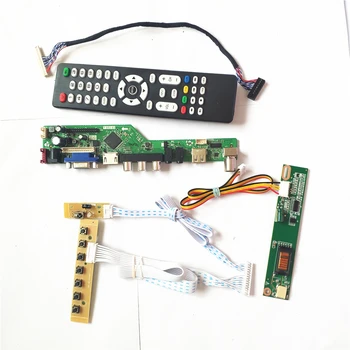 

For B170PW03 V4 V5 T.V56 drive card board HDMI VGA USB AV RF keyboard+Remote+Inverter LCD panel monitor LVDS 1CCFL 30Pin DIY kit