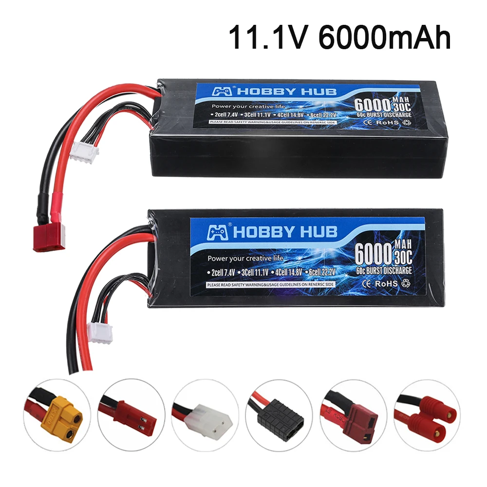 Upgrade Power 11,1 v 6000maH 30C Lipo Batterry Für RC Drone Boot Quodcopter Ersatzteile 3s 5200mah 11,1 v Batterien T/XT60 Stecker Upgrade Power 11,1 v 6000maH 30C Lipo Batterry Für RC Drone Boot Quodcopter Ersatzteile 3s 5200mah 11,1 v Batterien T/XT60 Stecker