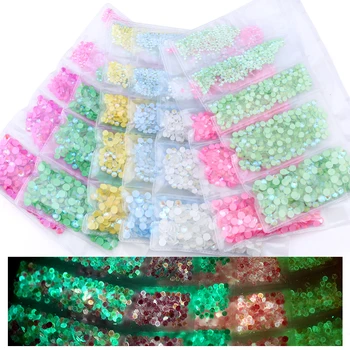 

2019 New Mix sizes SS4 SS6 SS12 SS16 SS20 Colorful 1440pcs 3D Non HotFix Nail Art Flatback Rhinestones for Clothes Decorations