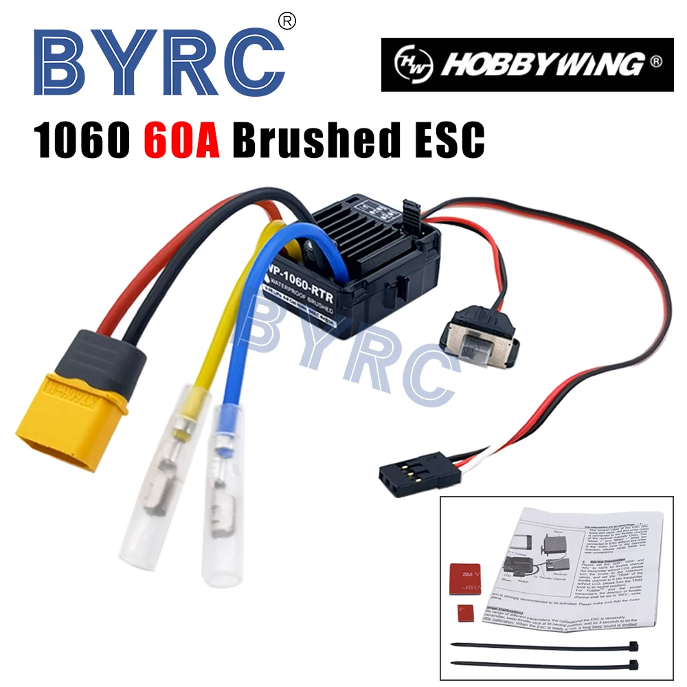 HobbyWing QuicRun 1060 RTR 60A Brushed Electronic Speed Controller ESC