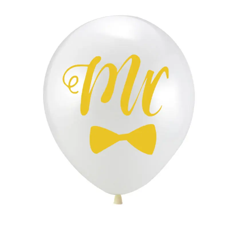 10pcs White Mr/Mrs 12inch Latex Balloon Wedding Party Celebration Decoration