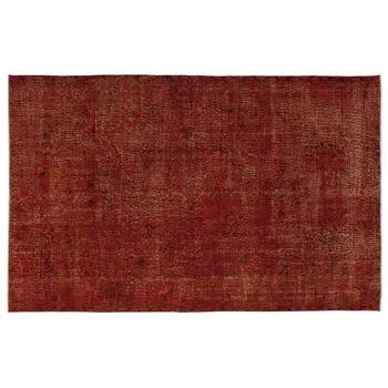 

Handmade Red Vintage Overdyed Turkish Area Rug 181x283 Cm-5'11''X9'3''