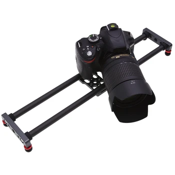 

40CM Camera Slider Adjustable Carbon Fiber Camera Dolly Track Slider Video Stabilizer Rail for Camera DSLR Video Photography R25